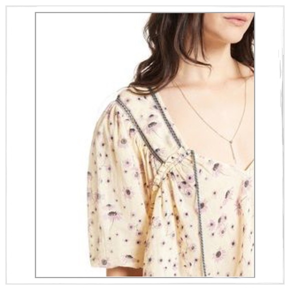 🚫FINAL🚫 Free People Lemon Peasant Blouse - Picture 3 of 5
